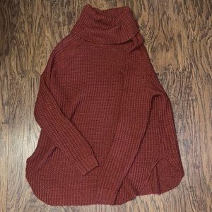 A new day burnt orange turtle neck sweater